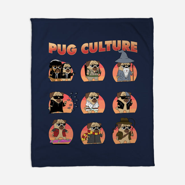 Pug Culture-None-Fleece-Blanket-sachpica