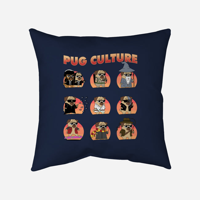 Pug Culture-None-Removable Cover-Throw Pillow-sachpica