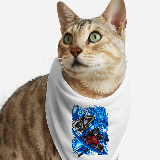 Blue Susanoo-Cat-Bandana-Pet Collar-alanside