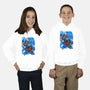 Blue Susanoo-Youth-Pullover-Sweatshirt-alanside