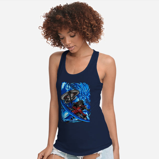 Blue Susanoo-Womens-Racerback-Tank-alanside