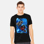 Blue Susanoo-Mens-Heavyweight-Tee-alanside