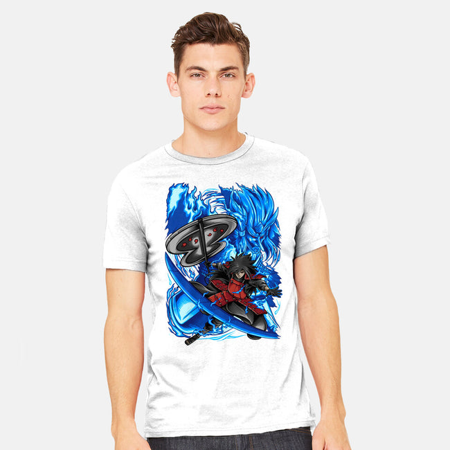 Blue Susanoo-Mens-Heavyweight-Tee-alanside