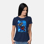 Blue Susanoo-Womens-Basic-Tee-alanside