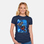 Blue Susanoo-Womens-Fitted-Tee-alanside