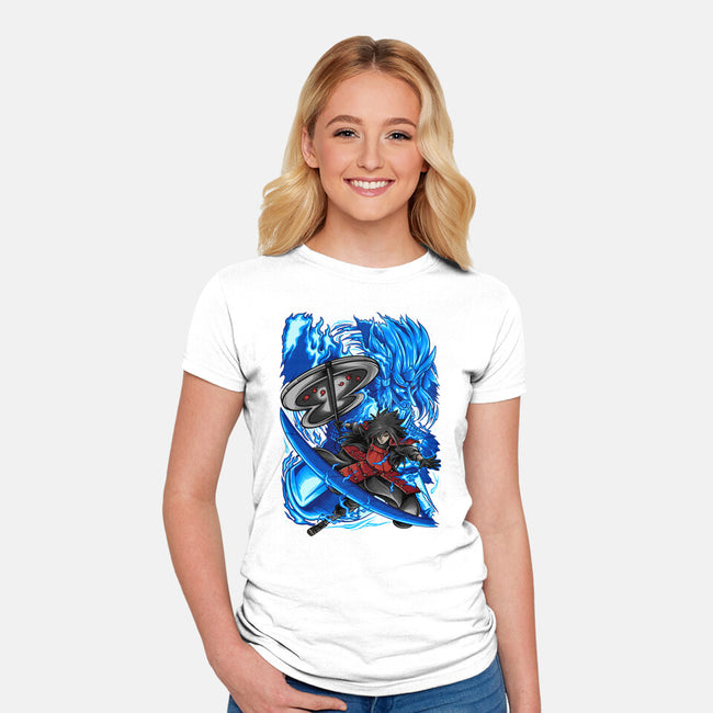 Blue Susanoo-Womens-Fitted-Tee-alanside