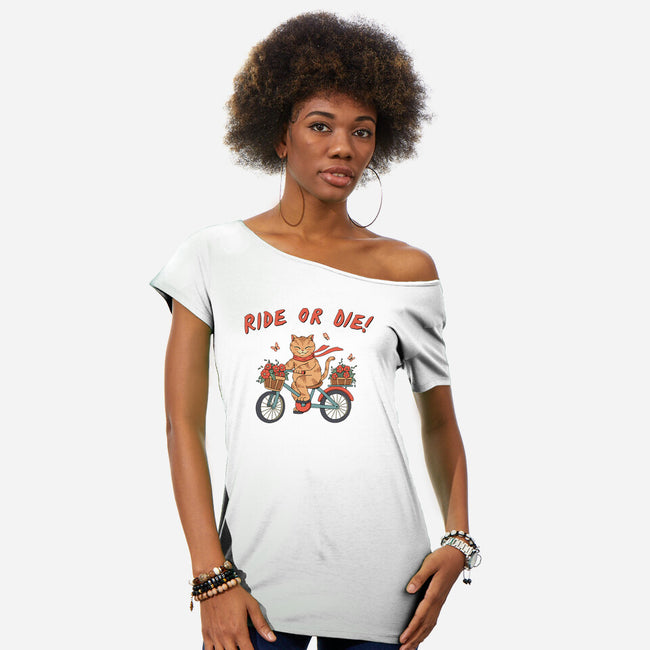 Ride Or Die Catana-Womens-Off Shoulder-Tee-vp021