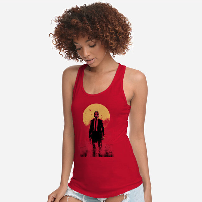 The Boogeyman Under The Sun-Womens-Racerback-Tank-ddjvigo