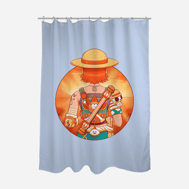 Summer Piece-None-Polyester-Shower Curtain-Bruno Mota