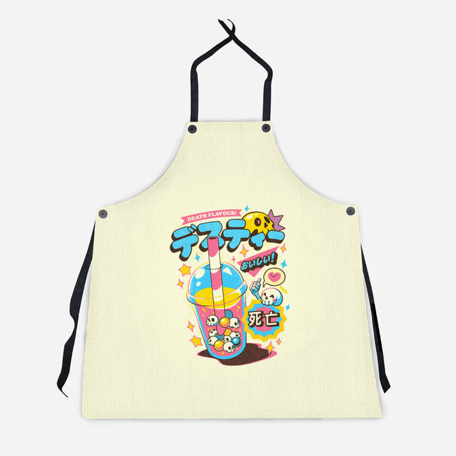 Death Tea-Unisex-Kitchen-Apron-ilustrata