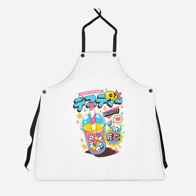 Death Tea-Unisex-Kitchen-Apron-ilustrata