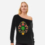 Watermelon Moon Phases-Womens-Off Shoulder-Sweatshirt-NemiMakeit