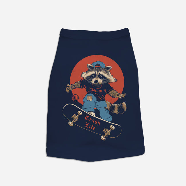 Trasher On Skates-Dog-Basic-Pet Tank-vp021