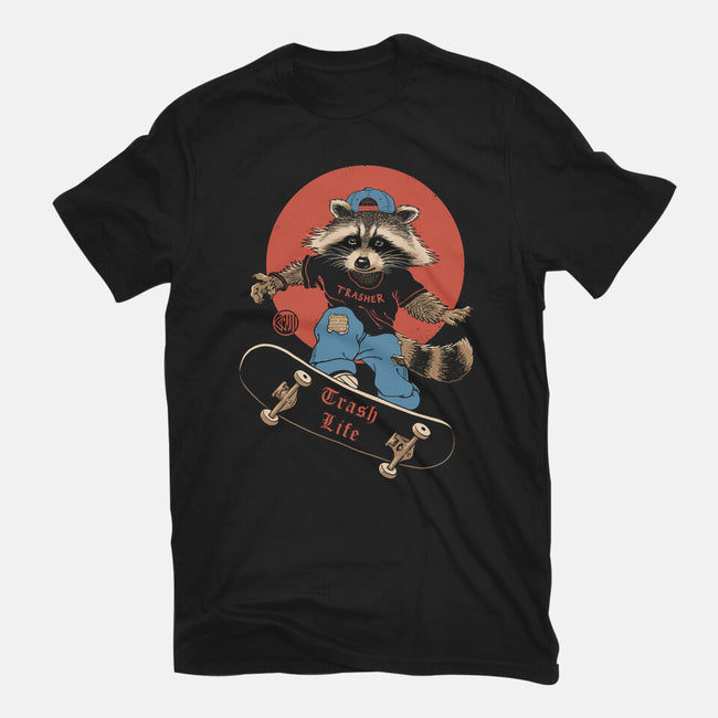 Trasher On Skates-Mens-Basic-Tee-vp021