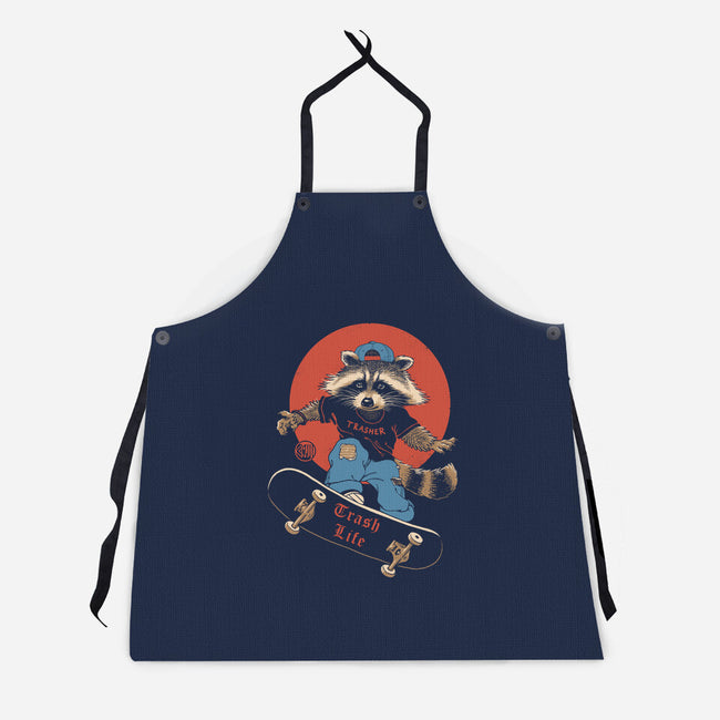 Trasher On Skates-Unisex-Kitchen-Apron-vp021