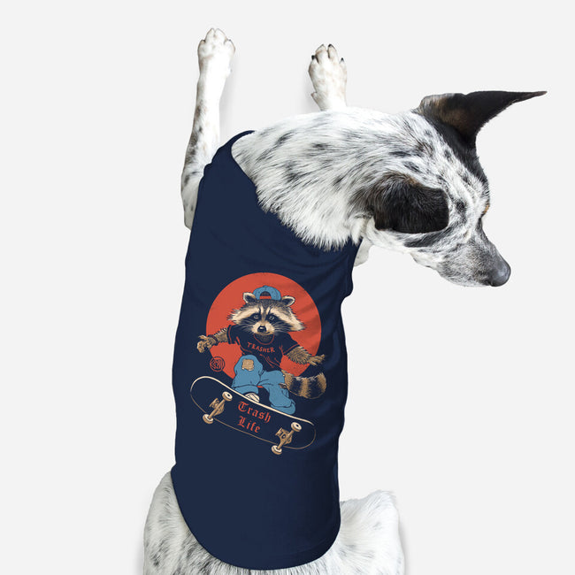 Trasher On Skates-Dog-Basic-Pet Tank-vp021