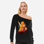 Ultimate Weapon-Womens-Off Shoulder-Sweatshirt-hypertwenty