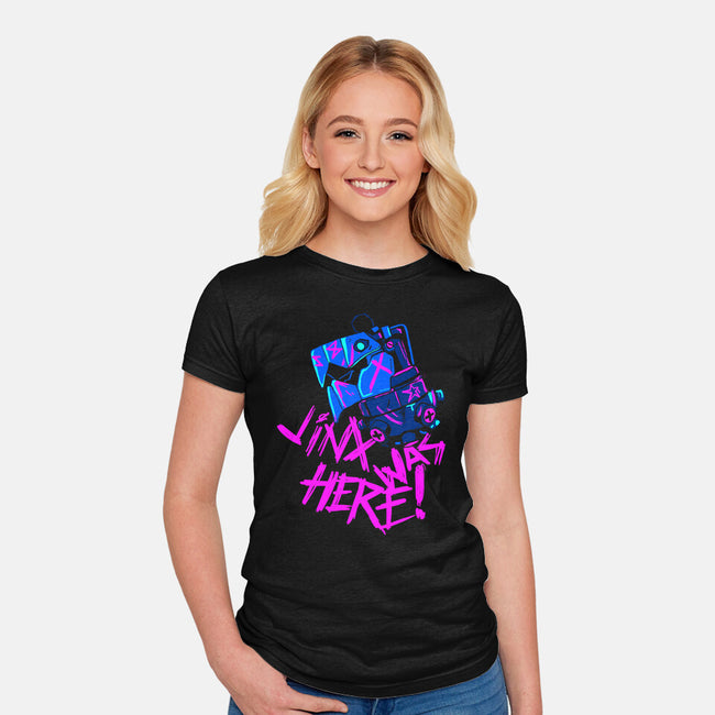 Jinxed-Womens-Fitted-Tee-Kenpachiudyan