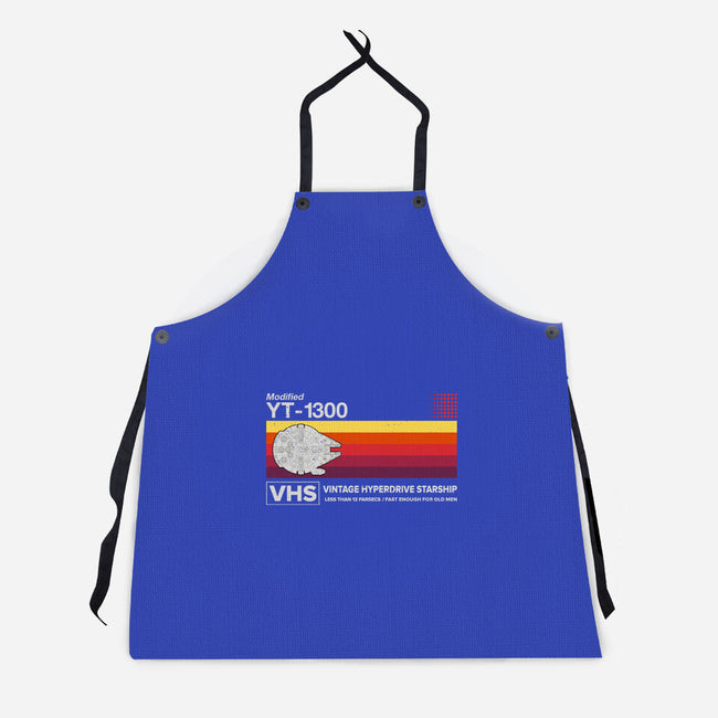 Vintage Hyperdrive Starship-Unisex-Kitchen-Apron-retrodivision