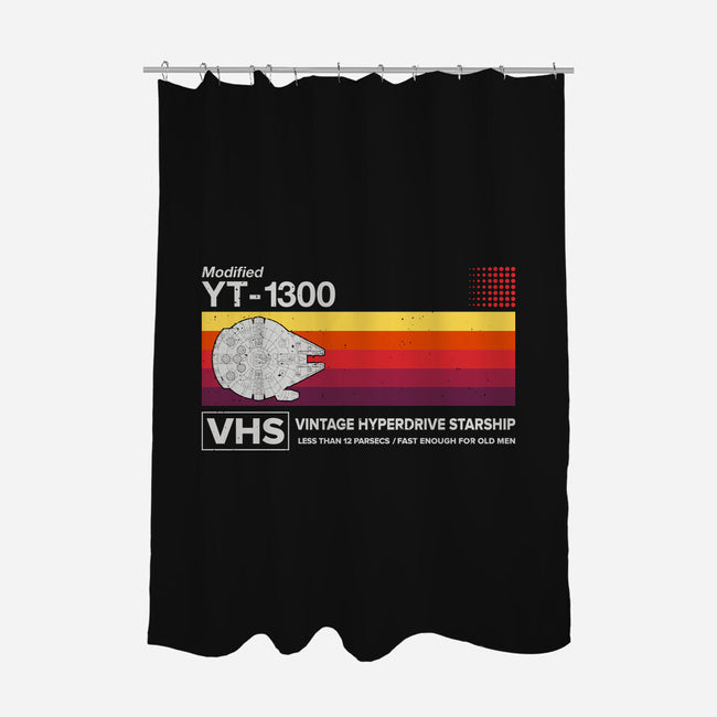 Vintage Hyperdrive Starship-None-Polyester-Shower Curtain-retrodivision