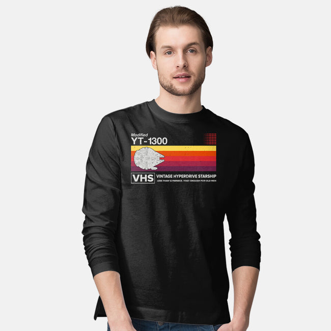 Vintage Hyperdrive Starship-Mens-Long Sleeved-Tee-retrodivision