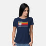 Vintage Hyperdrive Starship-Womens-Basic-Tee-retrodivision