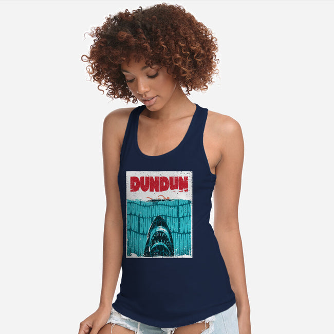 DUN DUN-Womens-Racerback-Tank-Tronyx79