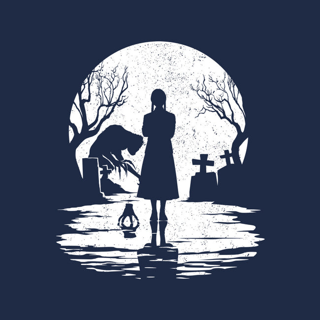 Spooky Moon-Unisex-Basic-Tee-GrayspellHouse