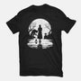 Spooky Moon-Unisex-Basic-Tee-GrayspellHouse