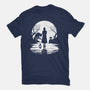 Spooky Moon-Unisex-Basic-Tee-GrayspellHouse