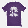 Spooky Moon-Womens-Basic-Tee-GrayspellHouse