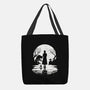 Spooky Moon-None-Basic Tote-Bag-GrayspellHouse