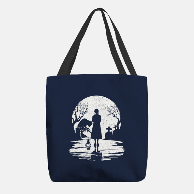 Spooky Moon-None-Basic Tote-Bag-GrayspellHouse