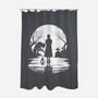 Spooky Moon-None-Polyester-Shower Curtain-GrayspellHouse