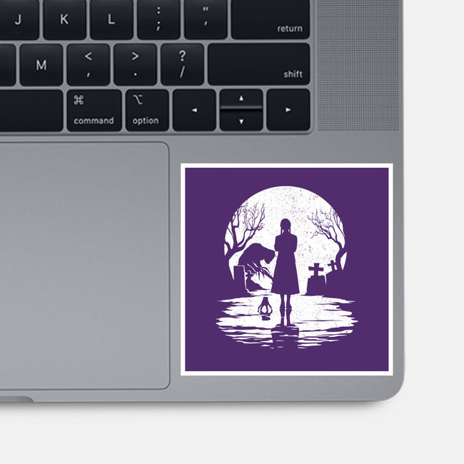 Spooky Moon-None-Glossy-Sticker-GrayspellHouse