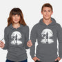 Spooky Moon-Unisex-Pullover-Sweatshirt-GrayspellHouse