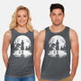 Spooky Moon-Unisex-Basic-Tank-GrayspellHouse