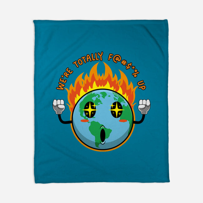 Happy Earth-None-Fleece-Blanket-Kladenko