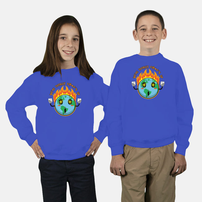 Happy Earth-Youth-Crew Neck-Sweatshirt-Kladenko