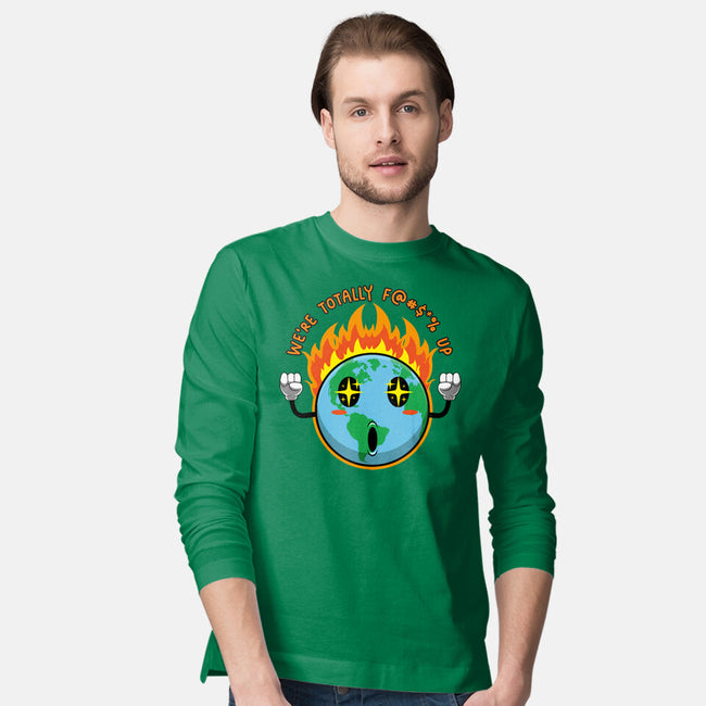 Happy Earth-Mens-Long Sleeved-Tee-Kladenko