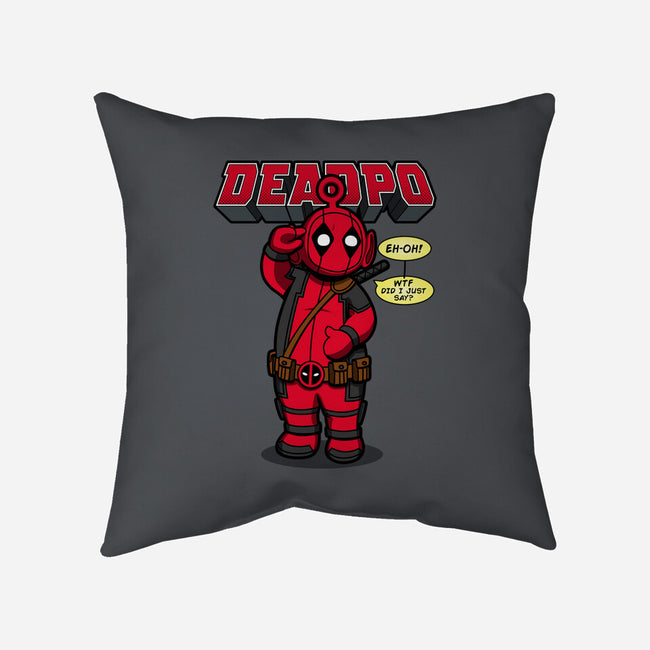 Deadpo-None-Removable Cover-Throw Pillow-Boggs Nicolas