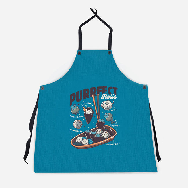 Purrfect Rolls-Unisex-Kitchen-Apron-tobefonseca