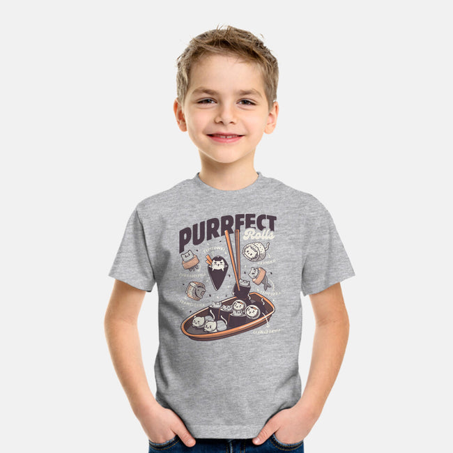 Purrfect Rolls-Youth-Basic-Tee-tobefonseca