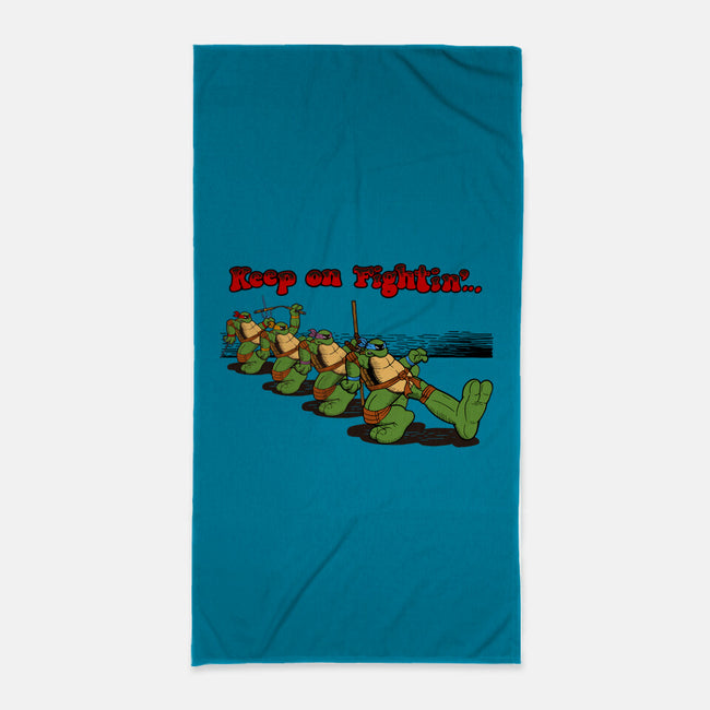 Keep On Fightin-None-Beach-Towel-JCMaziu