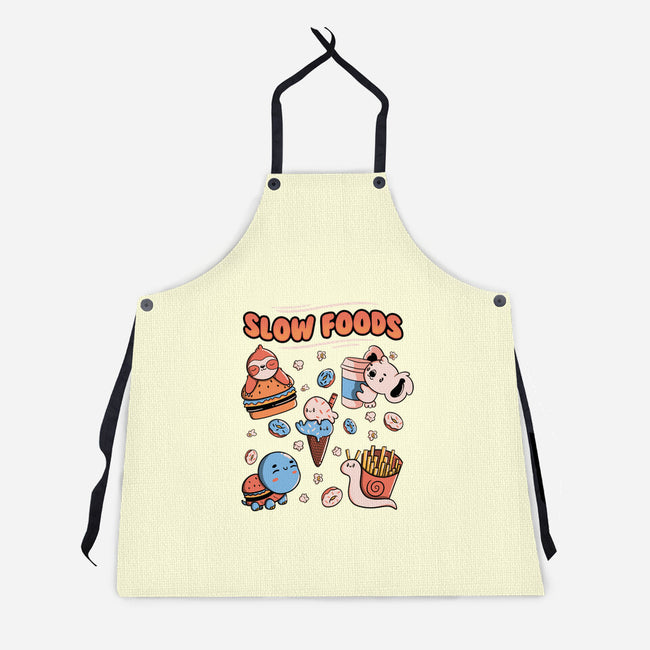 Slow Foods-Unisex-Kitchen-Apron-tobefonseca