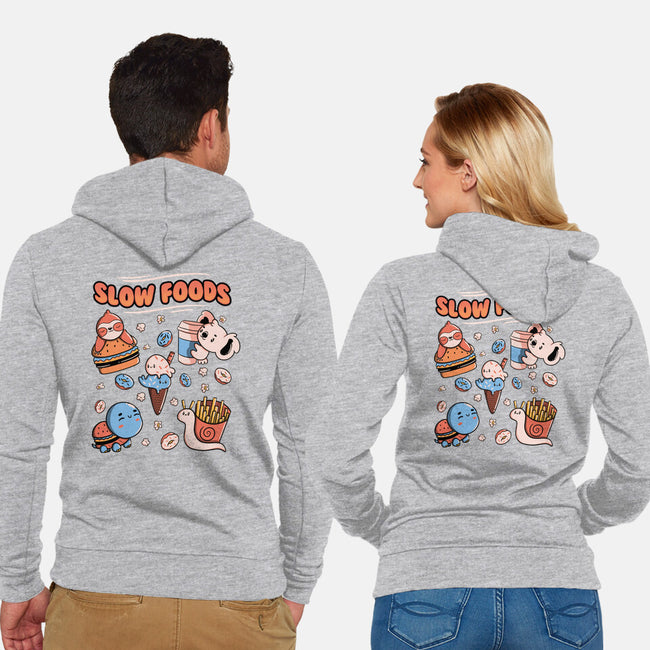 Slow Foods-Unisex-Zip-Up-Sweatshirt-tobefonseca