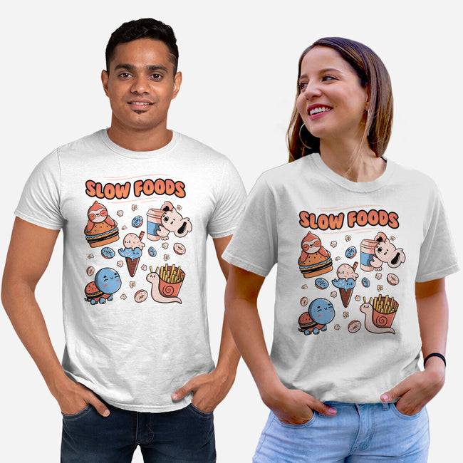 Slow Foods-Unisex-Basic-Tee-tobefonseca