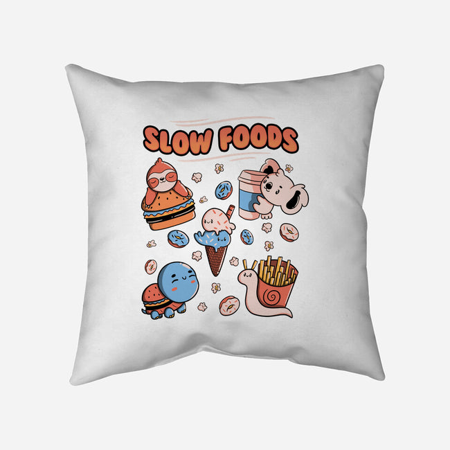 Slow Foods-None-Removable Cover-Throw Pillow-tobefonseca