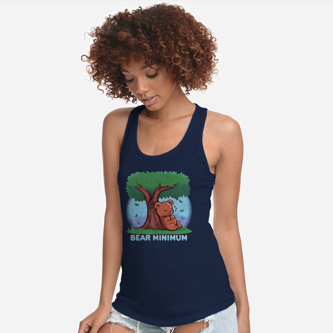 Bear Minimum-Womens-Racerback-Tank-TechraNova