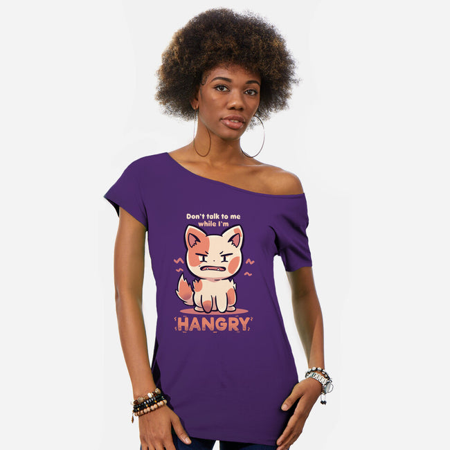 I'm Hangry-Womens-Off Shoulder-Tee-TechraNova